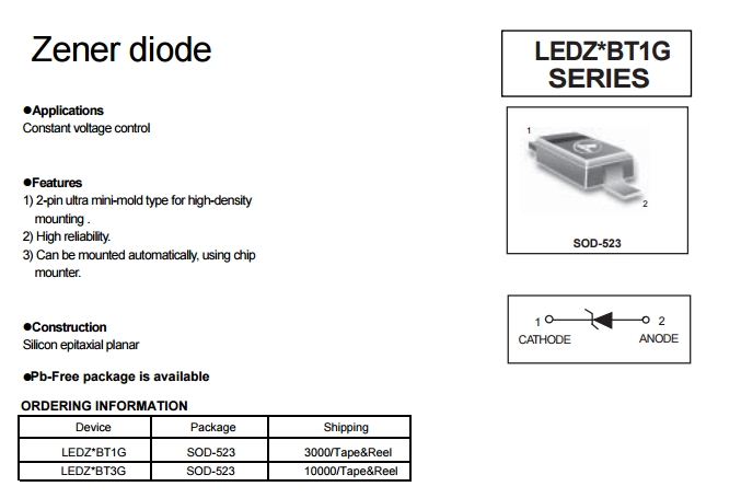 通用ESD保護二極管 STD ESD Diodes